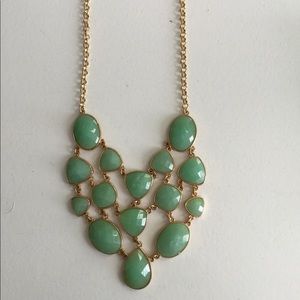Mint green statement necklace